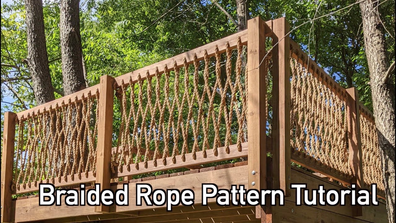Strong Braided Rope Railing How-to Tutorial - YouTube