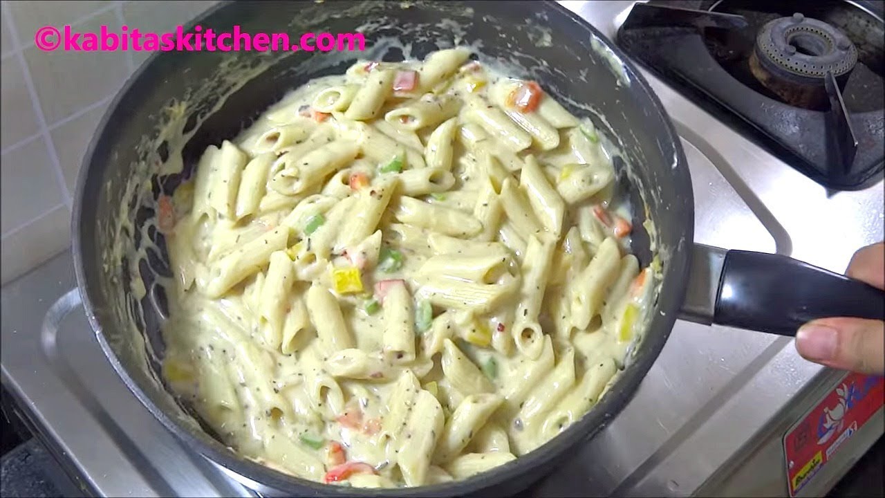 White Sauce Pasta Recipe | पास्ता बनाने की विधि | Pasta in white sauce | recipe by kabitaskitchen | Kabita Singh | Kabita