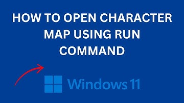How to Open Character Map using run command