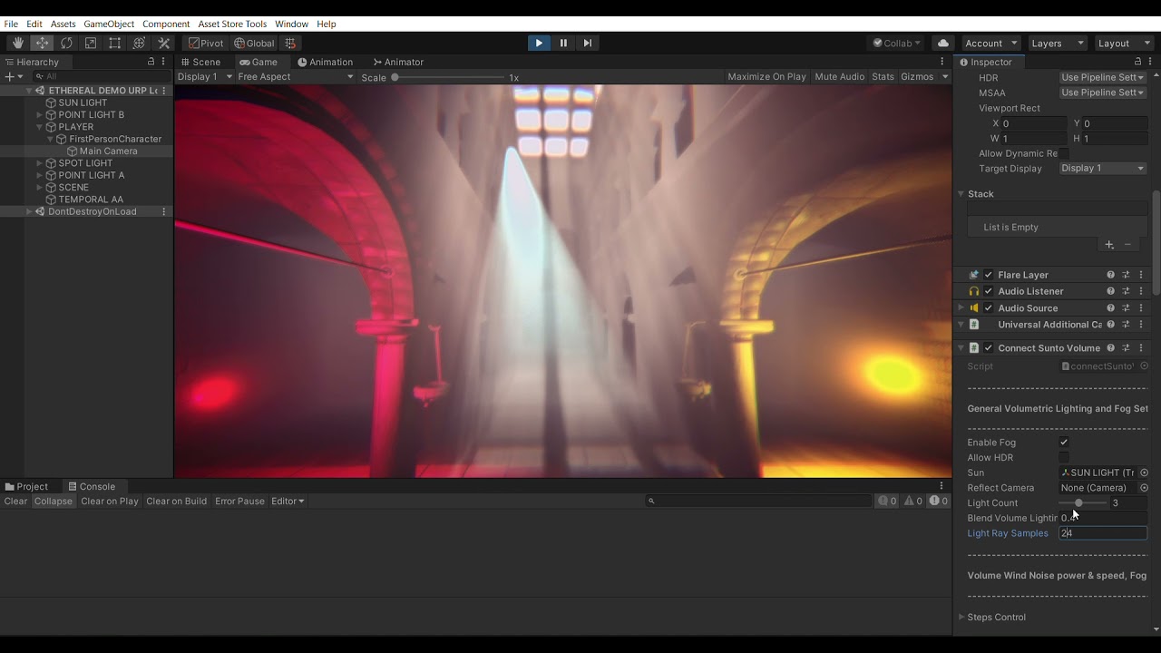 Ethereal URP 2022 - Volumetric Lighting & Fog, video preview 85