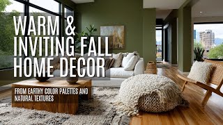 🍂🏡 Warm &amp; Inviting Fall Home Decor Trends 2025 | Cozy Autumn Decorating Ideas &amp; Style Tips