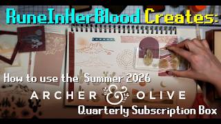 Create with me Summer 2026 Archer Olive Quarterly Subscription Box