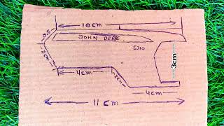 How to make John Deere tractor show with cardboard