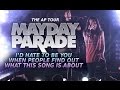 Mayday Parade - "I'd Hate To Be You When People Find Out What This Song Is About" LIVE! The AP Tour