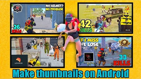 Make thumbnails like Levinho and sevou on Android || Pixellab Full tutorial || Pubg Thumbnails