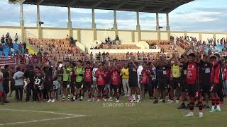The Papuan People Are Enthusiastic About Watching Persipura Play Against Sorong Raya.