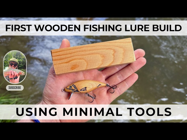 are wodden fishing lures still used First Wooden Fishing Lure Build | Using Minimal Tools | Wooden Fishing Lure  Tutorial