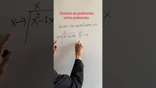 ÁLGEBRA  División  División de polinomio entre polinomio