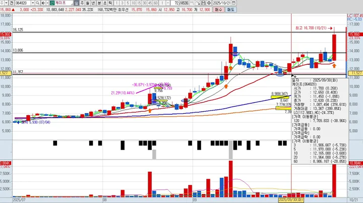 케이프 5차 064820 패턴분석 및 투자전략 (기술적 분석)
