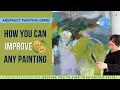 Abstract painting demo how you can improve any painting