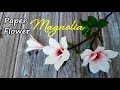 Cách làm hoa Mộc Lan giấy nhún / Crepe paper Magnolia tutorial / Góc nhỏ Handmade