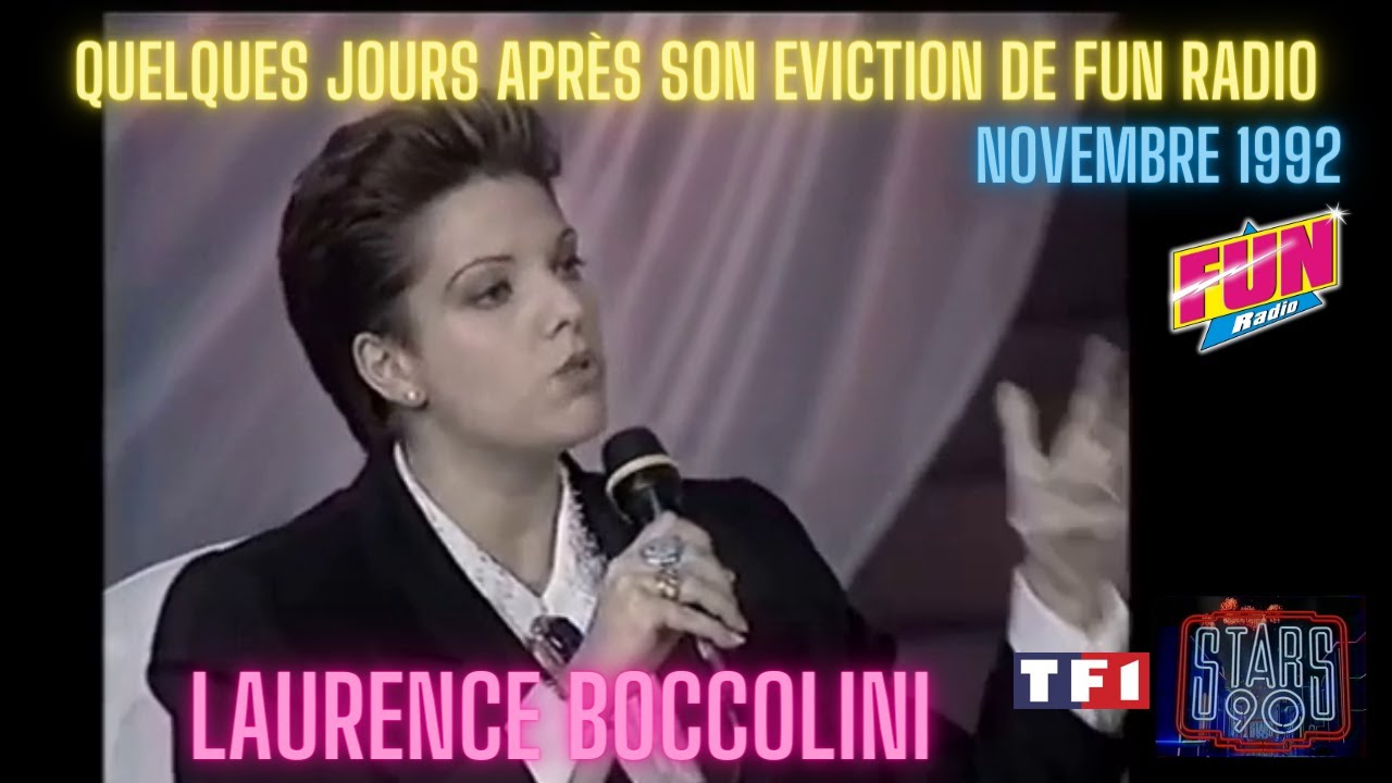 Laurence Boccolini, quelques jours après son éviction de Fun Radio en 1992 (Lolo fait son show)