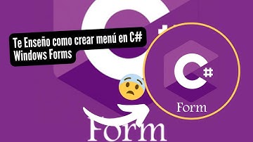 C# Windows Forms Creacion de Menu