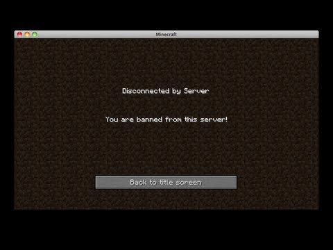 banned minecraft server