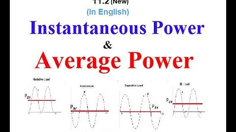 (New) Theory || Example 11.1 ||  Practice 11.1 || Instantaneous Power || Average Power