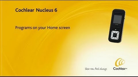 Programs on your Home screen - Nucleus 6