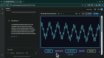 EEG Signal Processing Simulator: AI-Generated Tool for Biomedical Filter Design (BioniChaos Demo)