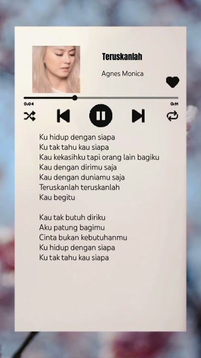 Teruskanlah Agnes Monica #shorts #viral #trending #lyrics #liriklagu #fyp #teruskanlah #agnesmonica