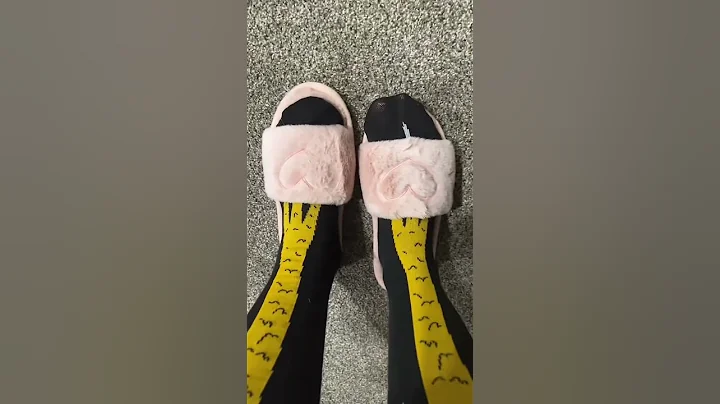 Cozy Slippers with Embroidered Heart, Perfect for Gifts! #slippers #heart