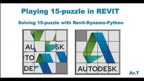 Solving 15 Puzzle with Revit-Dynamo-Python