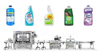 Automatic 6-Head Piston Liquid Filling Line