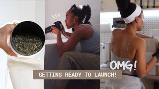 video thumbnail for: VLOG ✨photoshoot for my small business, getting ready to launch & baking birthday cookies 🙌🏽💗