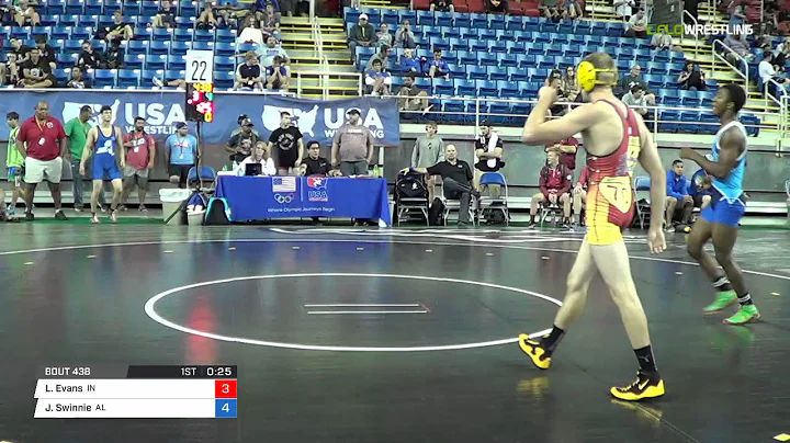 Junior GR 132 Consi of 64 #2 - Larry Evans (IN) vs...