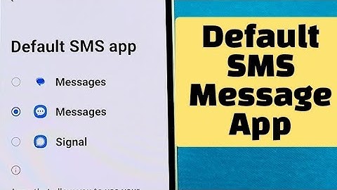 Change default SMS for Tecno Spark phone