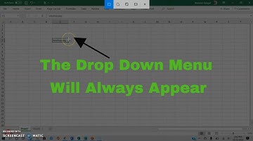 How to Make The Drop Down Arrow In Excel Always Visible. #Excel Tutorial #Trending