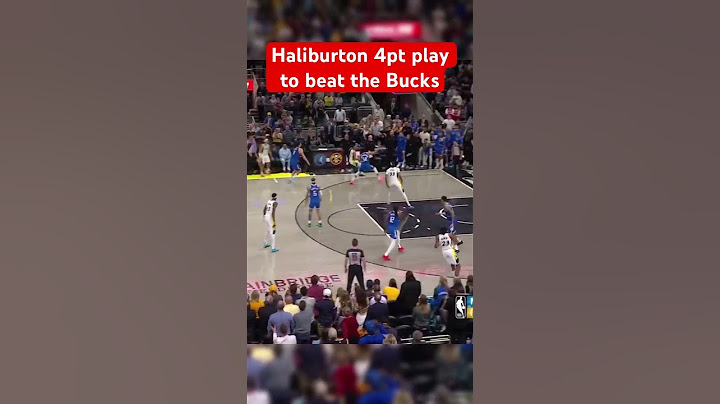 Tyrese Haliburton drills a 3 and one with 3 seconds left to beat the Milwaukee Bucks #nba #pacers