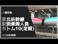 【ランキング】東北新幹線　駅別乗降人員 bottom10 定期編