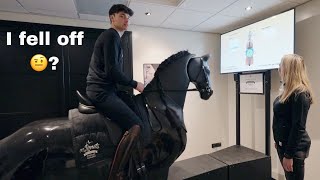 I RODE A HORSE SIMULATOR... not what I expected!