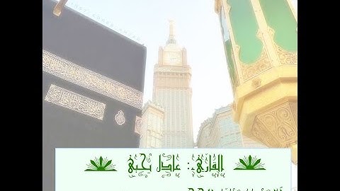 آيات من سورة الحج للقاريء عادل يحيى