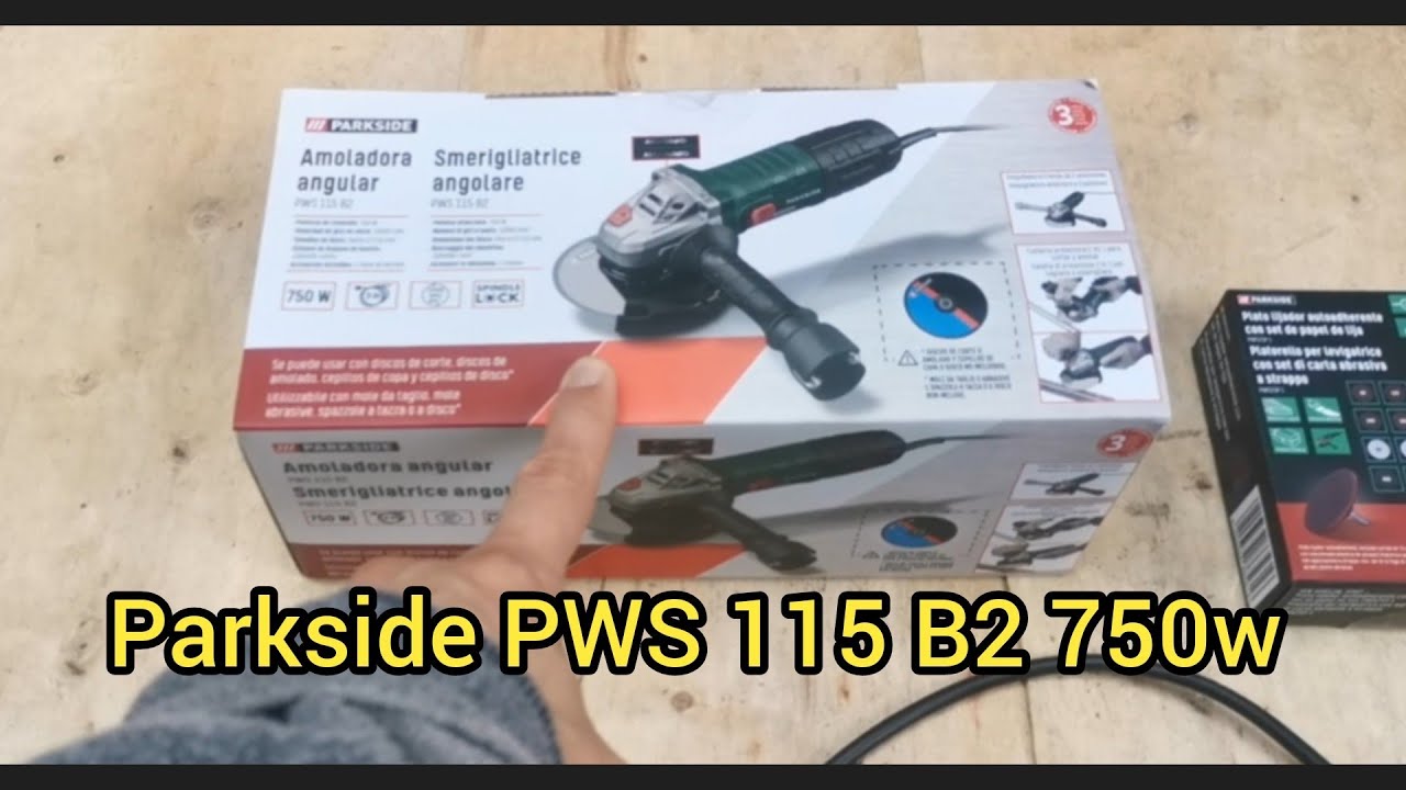 Rebarbadora Parkside PWS 115 B2 750w, com comparação vs Parkside PWS 125 F6  1200w - YouTube