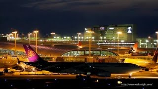 関西国際空港 航空機特集 夜景 Airplanes At Kansai International Airport Osaka Japan Youtube