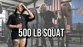THE ROAD TO 500 LB SQUAT: knee sleeves got stuck TWICE