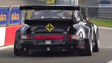 Onboard a track-prepped 500hp Porsche 930 Turbo 3.3 on track | Air-cooled, flat-six turbo sounds!