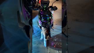 Starting a new trend in the bike world 🤔 #motorcycle #christmas #christmaslights #yamaha