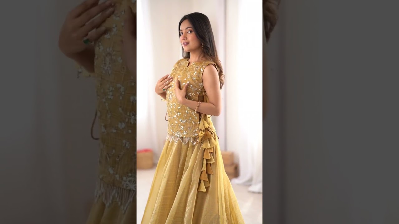 Sky Blue Salsa Crush Lehenga
