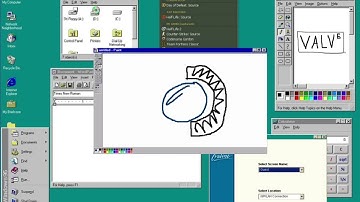 Windows 95 Ms paint Steam Deck boot animation