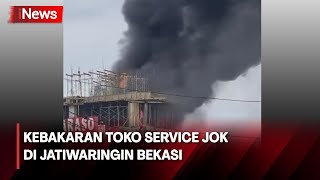 Diduga Korsleting Listrik, Toko Service Jok di Jatiwaringin Bekasi Terbakar