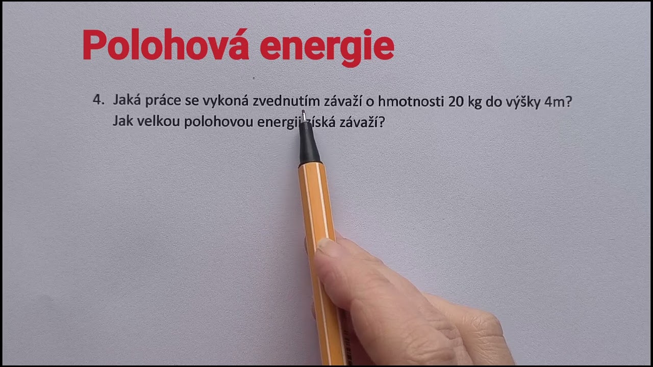 Polohová energie 2 (kinetická energie)