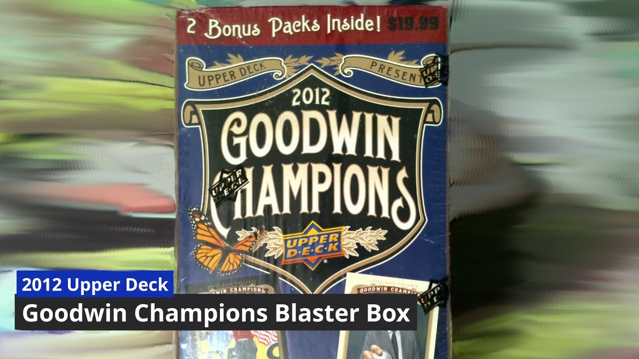 Unboxing 2012 Upper Deck Goodwin Champions Blaster Box - YouTube