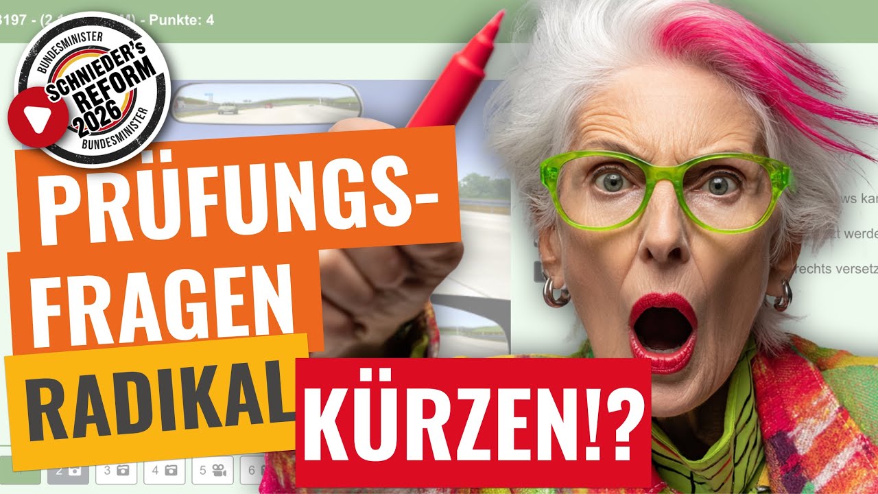 Prüfungsfragen entrümpeln? Ja bitte Herr Schnieder!