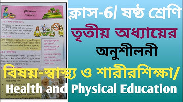 New Model Activity Task Class 6 Health and Physical Education