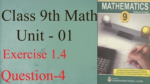9th Class science group math ||Exercise 1.4 Question no 4