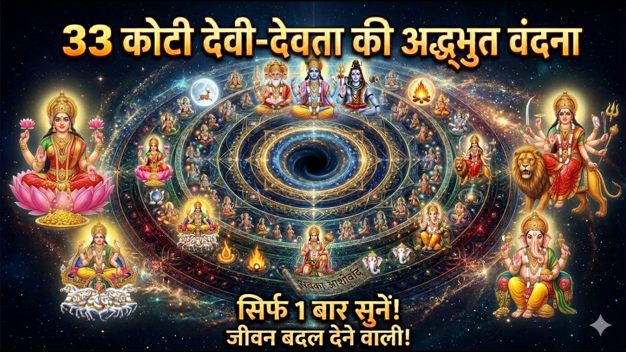 33 कोटि देवी-देवताओं की स्तुति - सम्पूर्ण देवी-देवता कृपा स्तोत्र - Most Powerful All Gods Stuti