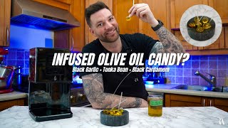 Olive oil encapsulated in a candy?