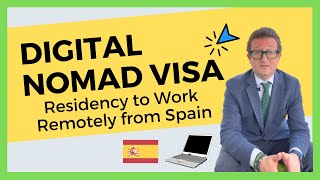 DIGITAL NOMAD VISA: Residency To Work Remotely From Spain 💻🇪🇸