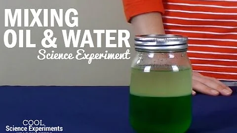 Mixing Oil & Water Science Experiment